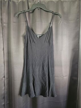 Forever 21 Black V-Neck Slip Dress
